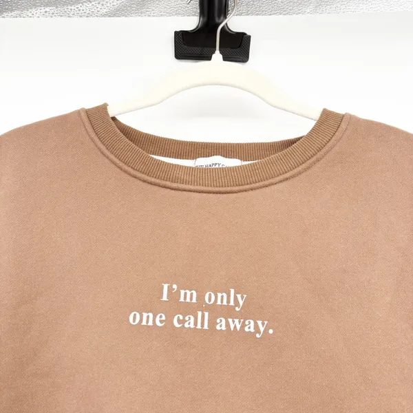 The Happy Camp3r Unisex Brown Suicide Prevention Awareness Sweatshirt Size‎ M - Image 2