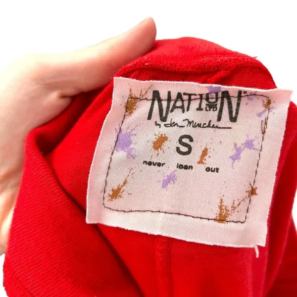 Nation LTD Red Jogger Sweatpants Super Lightweight‎ Size Small - Image 6
