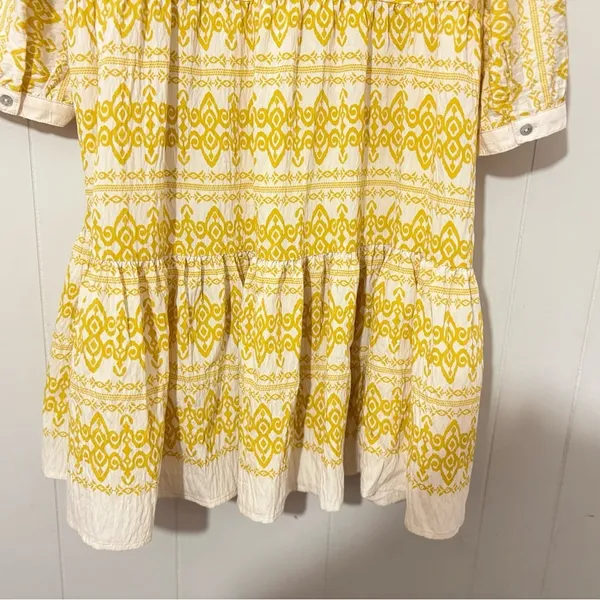 Anthropologie Figueroa Floral Boho Woven Dress Yellow 3/4 Sleeve NWT Size XL - Image 10