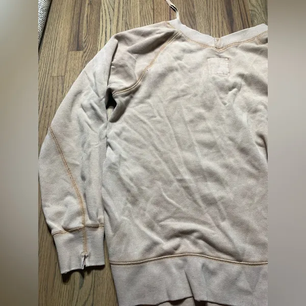 Aerie small oversized sweatshirt long sleeve tan/brown - Image 7
