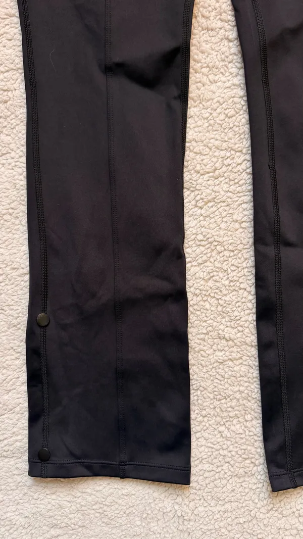 Halara Flex High Waisted Tummy Control Work Pants Black 7/8 Adjustable Hem Small NWT - Image 12