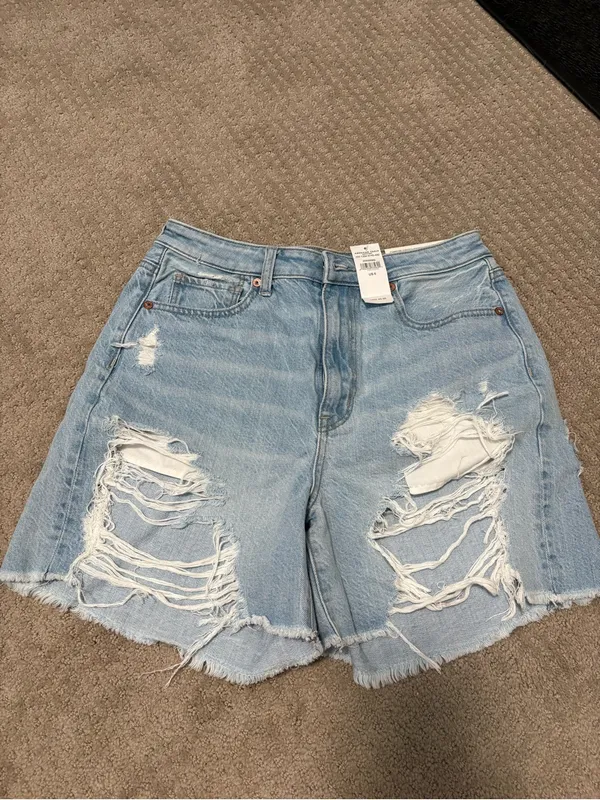 NWT American Eagle Denim Baggy Mom Short - Image 2