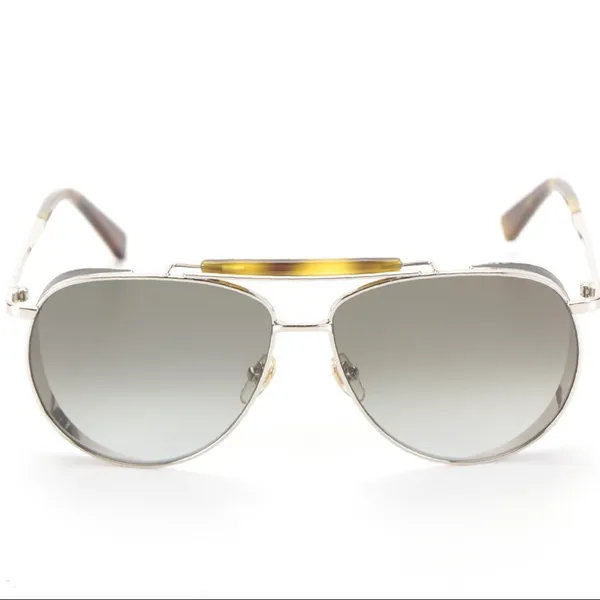 Mcm 119s "Shiny Gold/Khaki 739" Aviator Style Sunglases With Case Nwt - Image 9