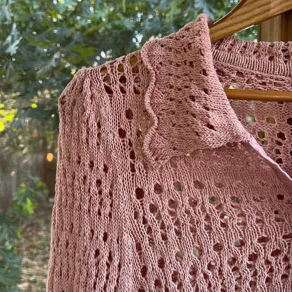 Free People Pointelle Pullover Sweater In Mauve Rose Size L. NEW - Image 10