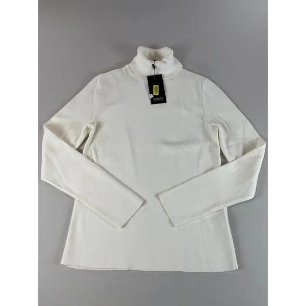 Jones New York Sweater Size M Cream Turtleneck Soft Knit Classic Pullover NWT - Image 4