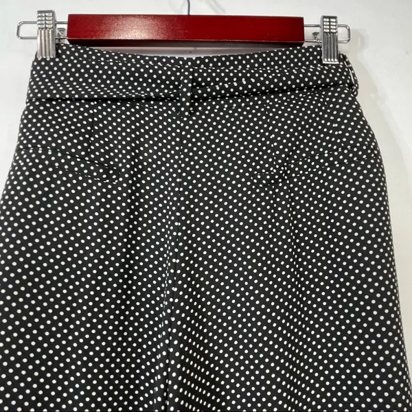 Zara Black/ White Polkadot Wide Leg Pants Size M - Image 7
