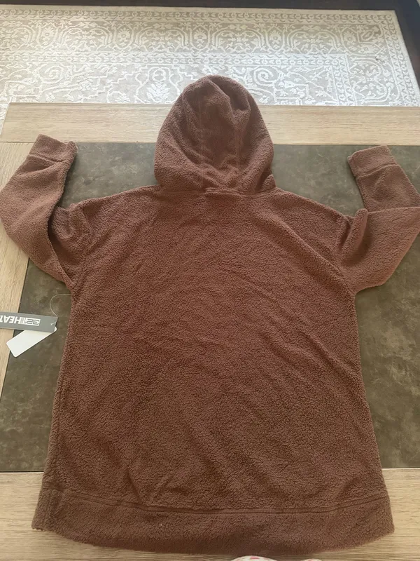 32 degrees Women's Brown Fleece Hooded Jacket - Image 7