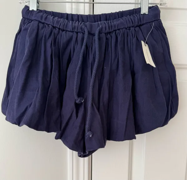 Anthropologie Maeve Linen Blend Cabana Bloomer Bubble Shorts, Size XS - Image 4