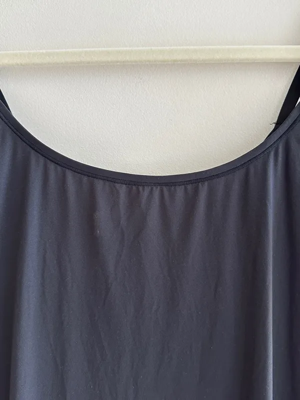 SKIMS Fits Everybody Slip Dress, Black/Onyx, Athleisure Mini, Size Large - Image 14