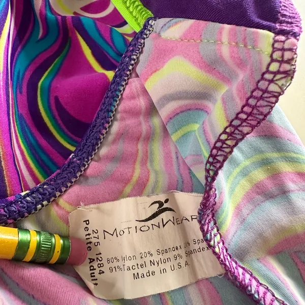 Motion Wear multicolor Leotard size Petite Adult - Image 3