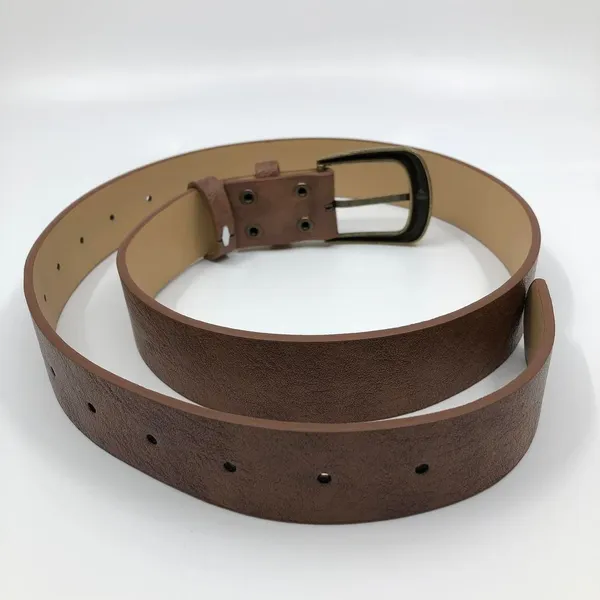 Women’s Brown Belt w/ Antique Brass Buckle, 23.5-34 Inches, X7G9A752 - Image 8