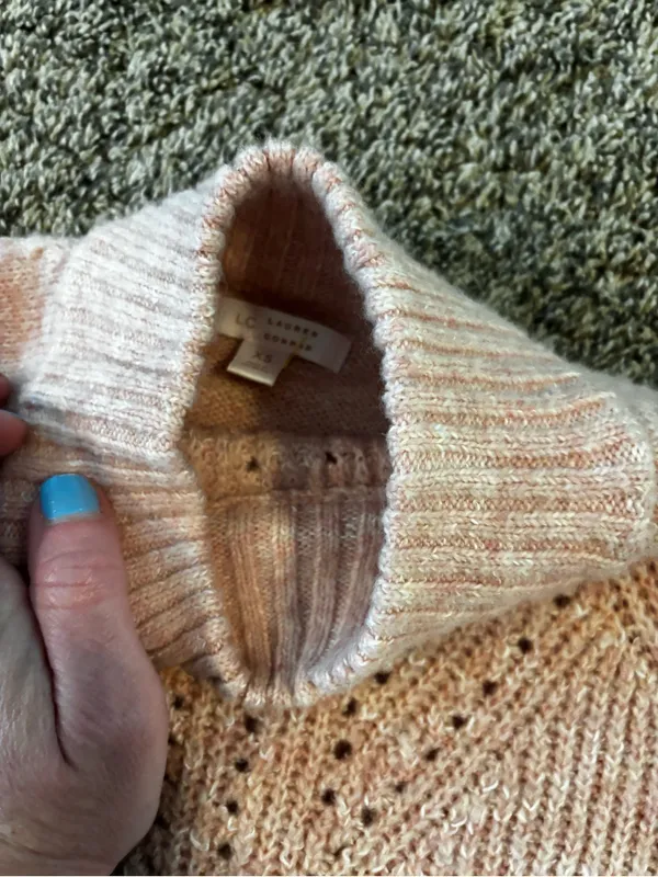 LC Lauren Conrad Pink Oversized Sweater - Image 7