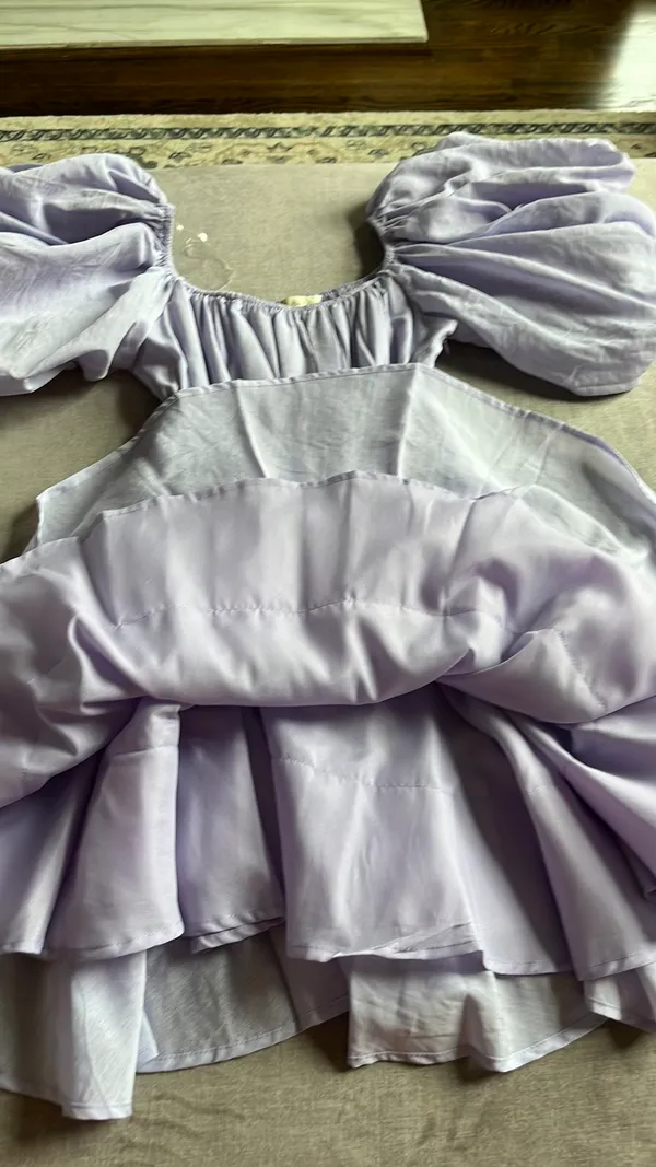 Alterd State Arabella Puff Dress Lavender - Image 5