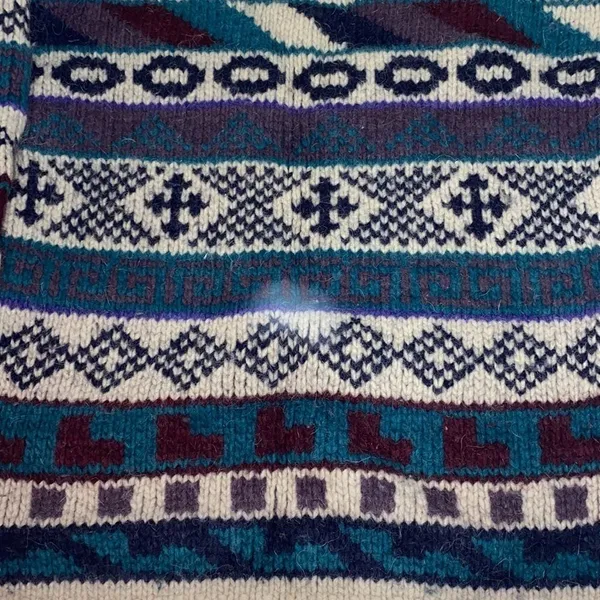 Vtg 100% Wool Rey Wear‎ Bulky Sweater Medium (L) - Image 4