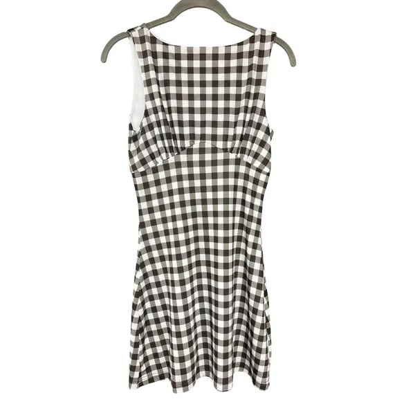 With Jean Cassia Dress Size XXS Gingham High Neck Mini - Image 4