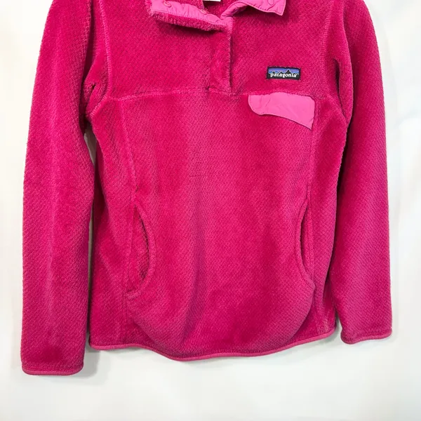 Patagonia XS Fleece Pullover Hot‎ Pink Gorpcore Preppy Maximalism Athleisure C - Image 7