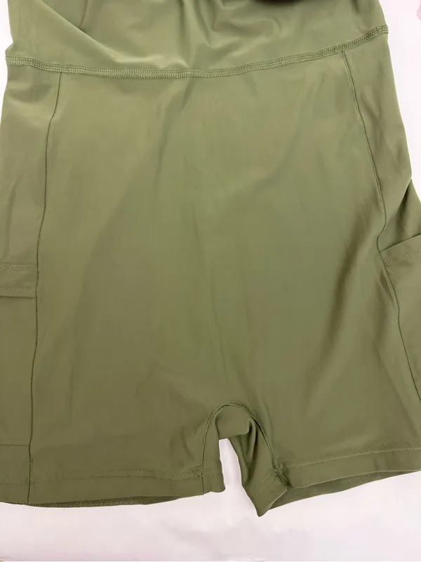 Outdoor Voices The Exercise Dress Tennis Athletic Tea Tree Floral Olive Green - Image 12
