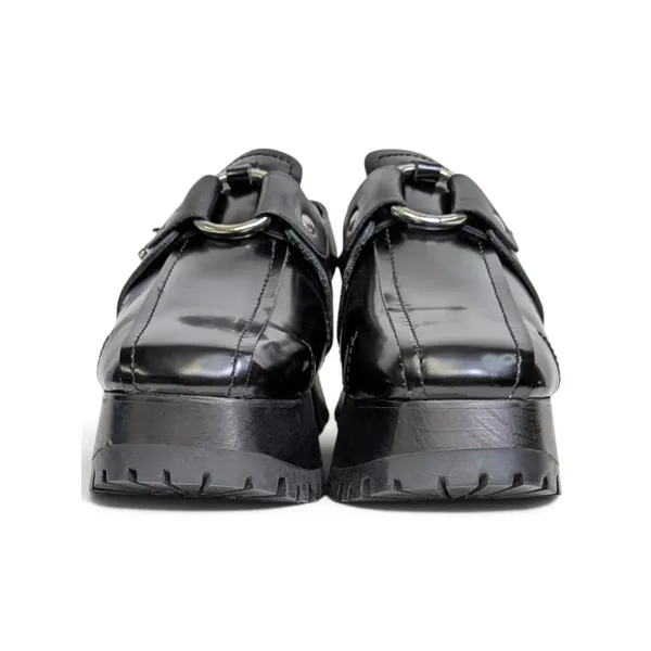 Free People Astoria Black Leather O Ring Harness Platform Clogs Sz 9.5 NWOB - Image 4