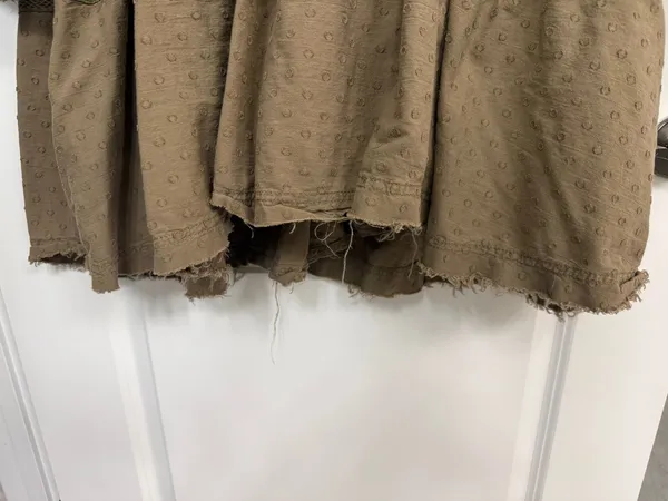Anthropologie Pilcro Olive Green Mock Neck Swing Mini Dress Women’s L - Image 9
