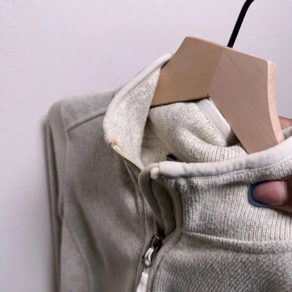 L.L. Bean‎ Womens Sweater Fleece Full-Zip Jacket M Sailcloth Gorpcore Granola - Image 9