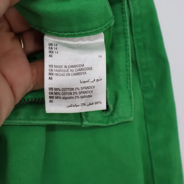 Style & Co Capri Pants Womens 14 Curvy Capri Green Stretch Cropped Excellent - Image 3
