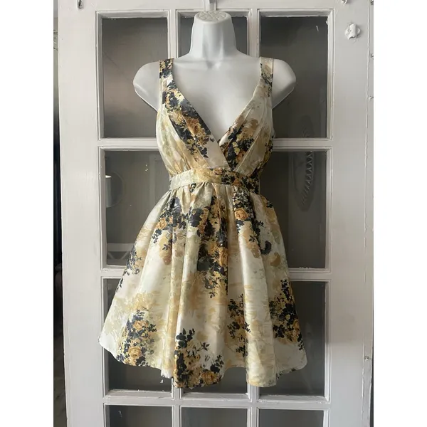 BHLDN by Anthropologie Floral Fit & Flare Mini Dress‎ - Image 2