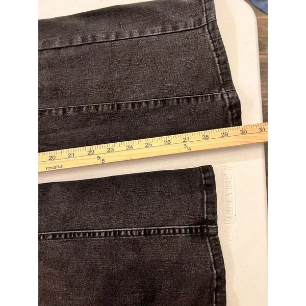 We The Free People Flare Jean Size 26 Black Denim Bell Bottom Stretch Pull On‎ - Image 9