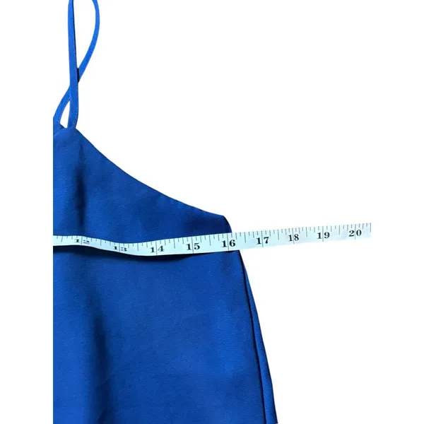 Alya Women's Royal Blue Thin Strap Short Top - Image 5