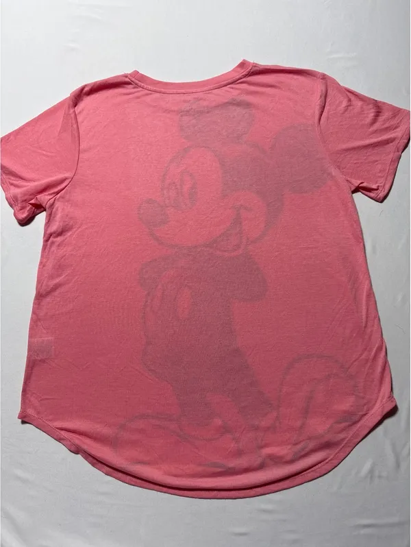 Disney Mickey Mouse Blush Pink XL T-Shirt with Big Retro Vib - Image 6