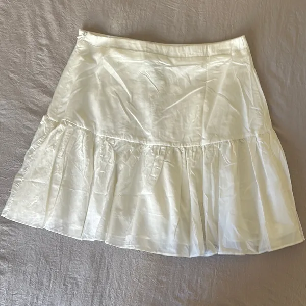 Lulu's Cream Skater Skirt - Image 4