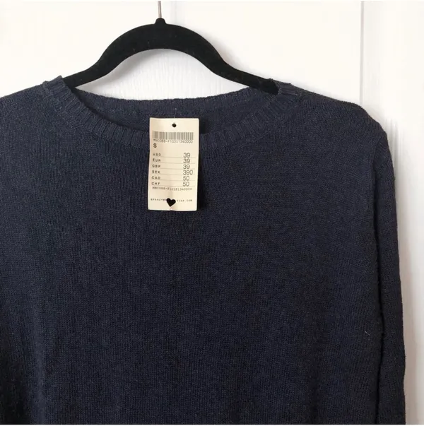 Brandy Melville Navy Blue Sweater Top - Image 2