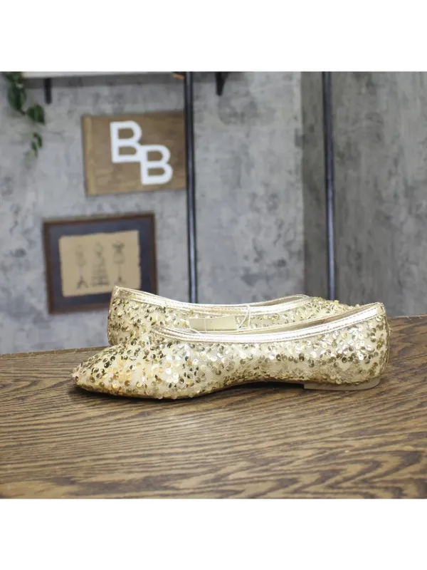 NWT A New Day Womens Sammie Ballet Flats 94685491 Gold Yellow 10M - Image 9