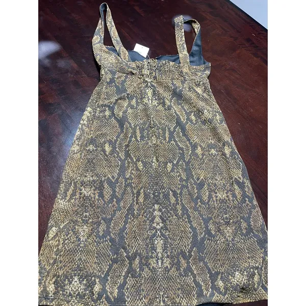 Urban Outfitters Snakeskin Print Slip Dress Boho Chic‎ Party Cocktail T-7 - Image 5
