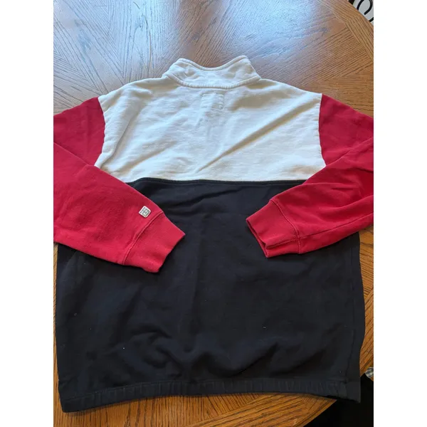 Tailgate Women's Colorblock‎ Quarter Zip UGA Sweatshirt Pullover Medium - Image 7