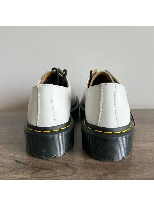 DR. MARTENS 1461 Bex Off White Unisex Oxford Shoe Size 6 or 5 #892 - Image 4