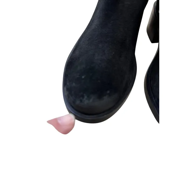Naughty Monkey Womens Black Suede Leather Riding Boots Size 8.5 SKU 7436 - Image 11