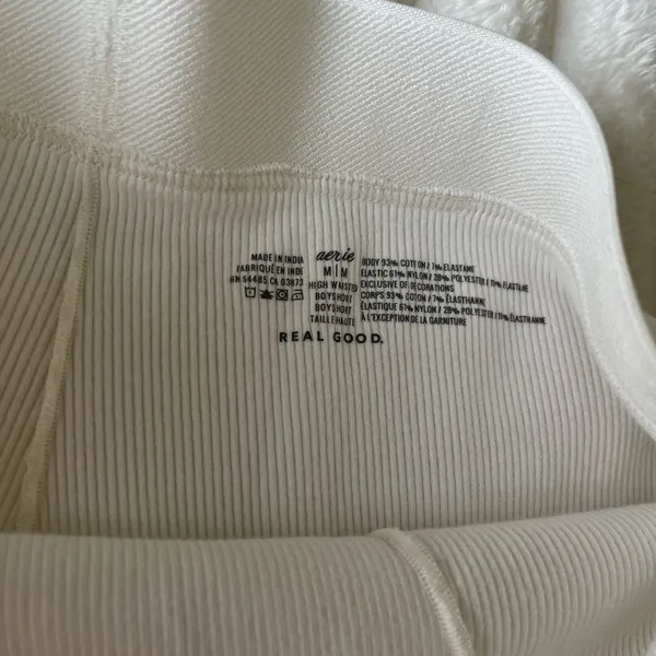 Aerie white ribbed shorts - Image 3
