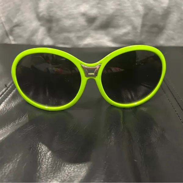 Lime Green Oversized Sunglasses - Image 14
