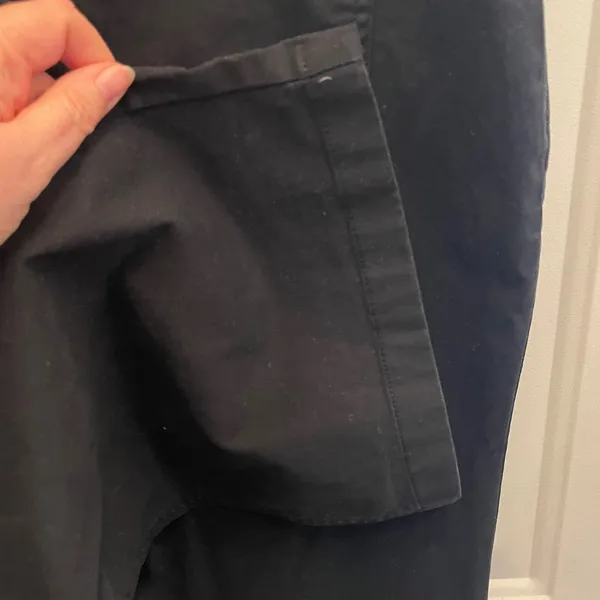 Old Navy Extra High‎ Rise Wide Leg Pants Black Stretch Twill Trousers 14 NWT - Image 7