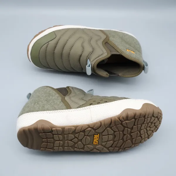 Teva ReEmber Terrain Mid Shoes Olive Green Quilted Womens 8 Mens 6 - Image 4
