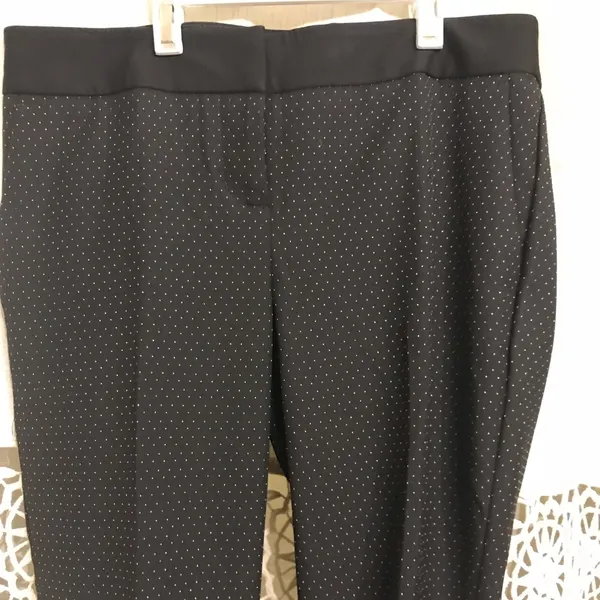 Express columnist black polka dot dress pants - Image 6