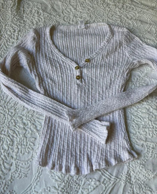 Cropped Button Down White Size XS - Image 3