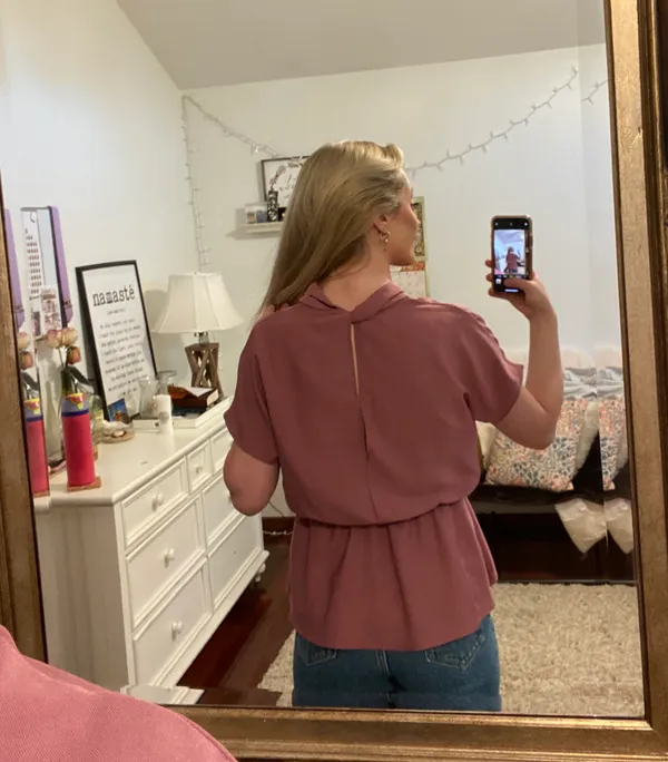 Rose Blouse Pink Size M - Image 5