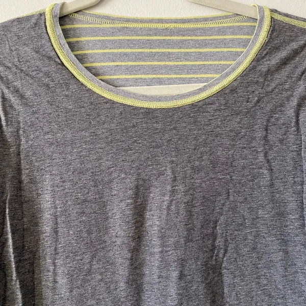 Lululemon Reversible Gray & Yellow Long Sleeve Top | S - Image 11