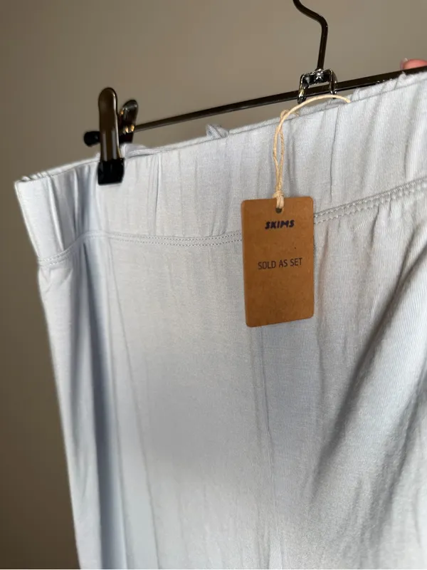 Skims NWT zen blue sleep lounge pants medium - Image 5