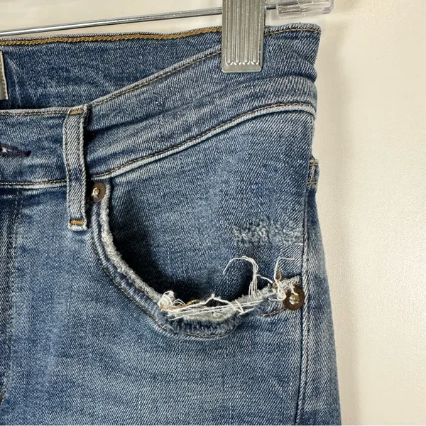 Agolde Sophie High-Rise Distressed Skinny Jeans - Image 4