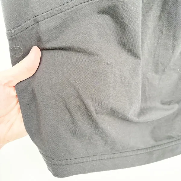 Lululemon Women Black Back In Action V Neck Athleisure Long‎ Sleeve Cotton Top - Image 7