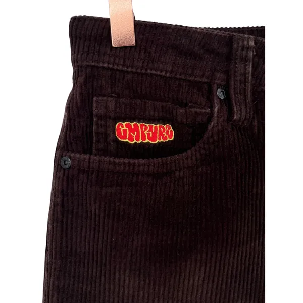 Empyre Brown Corduroy Skate Pants Size 27 Tapered Streetwear Y2K Unisex - Image 5