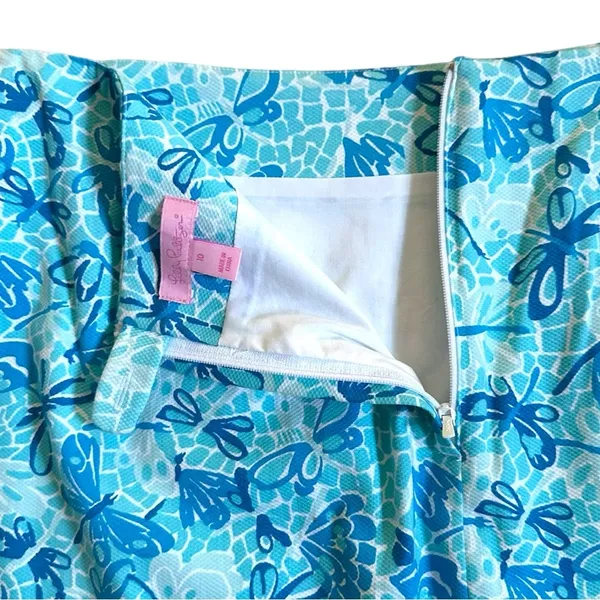 Lilly Pulitzer Womens Size 10 Pleated Bow Cotton Skirt Tropical Coastal Beach - Image 6