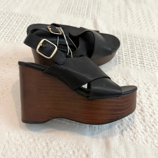 Universal Thread 6 Naomi faux leather slingback platform 3638 - Image 5